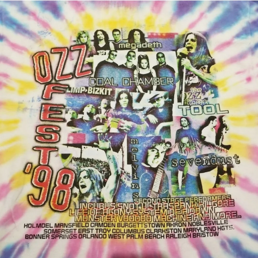 Vintage OzzFest 1998 tshirt - Picture 7 of 8